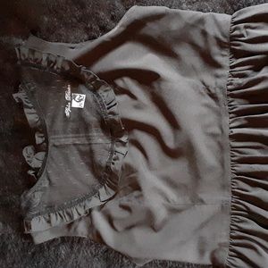 Spin Doctor Gothic Sheer Panels Maxi Dress